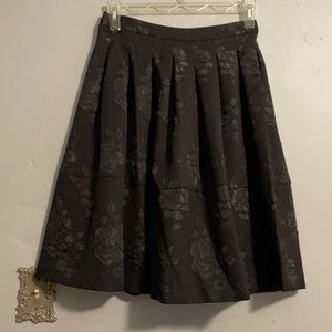Black rose A line skirt